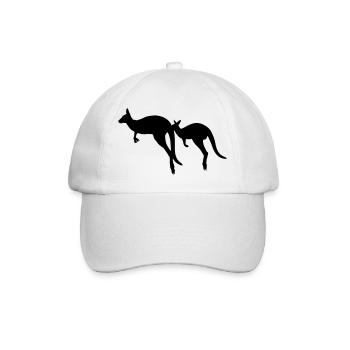 Kangourou - Casquette classique - blanc/blanc - Devant