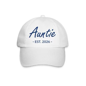 Auntie Script Est 2026 - Casquette classique - blanc/blanc - Devant