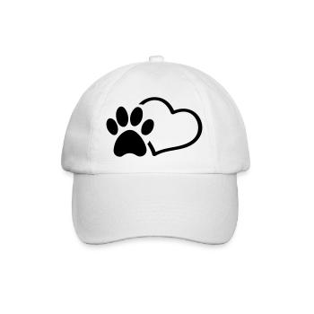 Patte Coeur - Casquette classique - blanc/blanc - Devant