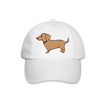 mignon teckel chiens t-shirt cadeau enfants - Casquette classique - blanc/blanc - Devant