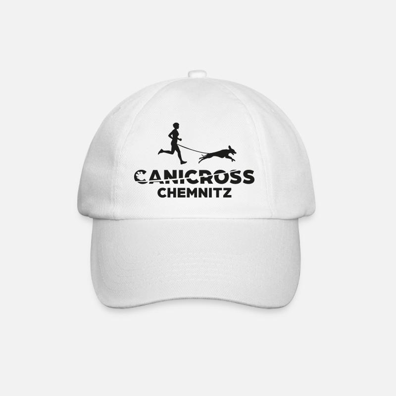 logo-canicrosschemnitz - Baseball Cap - white/white