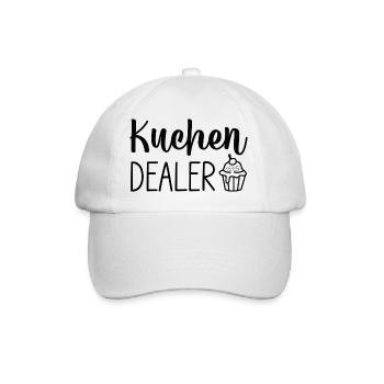 Kuchen Cupcake Script Logo - Baseball Cap - white/white - Front