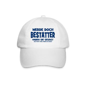 Devenir croque-mort après tout, disaient-ils - Ça fait - Casquette classique - blanc/blanc - Devant