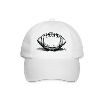 Vintage American Football Ball Sportsman - Baseball Cap - white/white - Front
