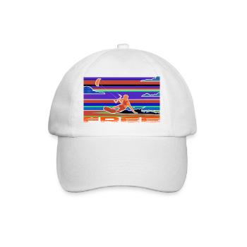 Le kitesurf - Casquette classique - blanc/blanc - Devant
