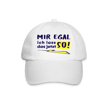 JE M’EN FICHE - JE VAIS LAISSER ÇA COMME ÇA MAINTENANT ! - Casquette classique - blanc/blanc - Devant