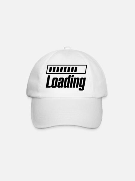 Loading Ladebalken - Baseballkappe - Weiß/Weiß