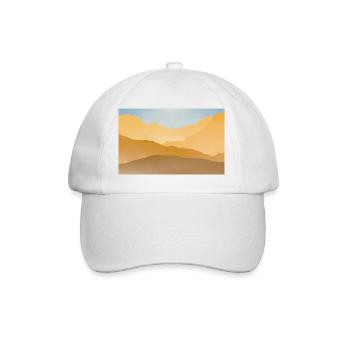 Golden peaks at sunrise - Baseball Cap - white/white - Front
