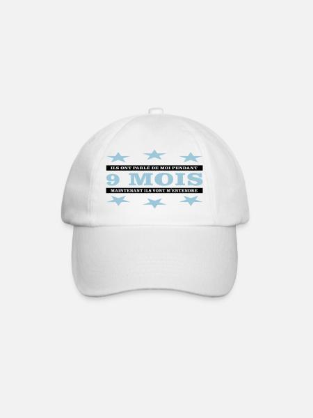 9 Monate - Baseballkappe - Weiß/Weiß
