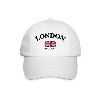 London, England - Baseball Cap - white/white - Front