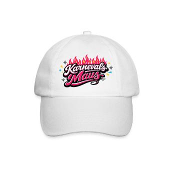 Karnevalsmaus Köln - Kölner Karneval Design - Baseballkappe - Weiß/Weiß - Vorne