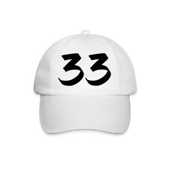 33 - Baseball Cap - white/white - Front