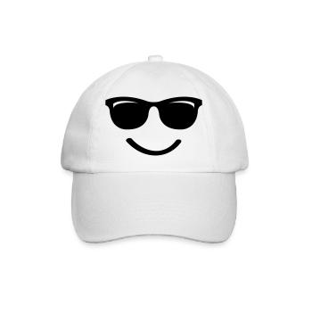 Sourire - Casquette classique - blanc/blanc - Devant