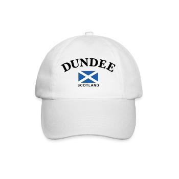 Dundee, Scotland - Baseball Cap - white/white - Front