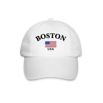 Boston, États-Unis - Casquette classique - blanc/blanc - Devant