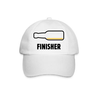 Finisher (beer / beer / beer drinker / POS 2C) - Baseball Cap - white/white - Front
