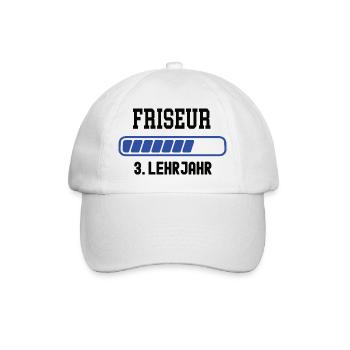 Apprentissage de coiffeur en 3e année de formation de coiffeur - Casquette classique - blanc/blanc - Devant