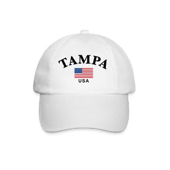 Tampa, USA - Baseballkappe - Weiß/Weiß - Vorne