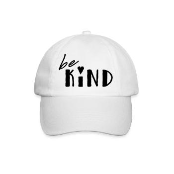 Be Kind - Baseball Cap - white/white - Front
