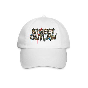 Street Outlaw Camouflage Car Tuning - Baseball Cap - white/white - Front
