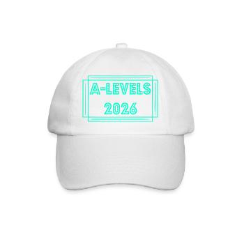 A-Levels 2026 Graduation - Baseball Cap - white/white - Front