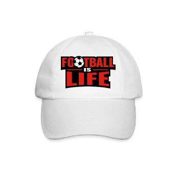 Football_is_life - Baseball Cap - white/white - Front