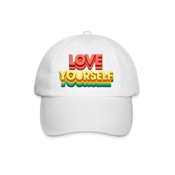 Retro Rainbow Self-Love - Baseball Cap - white/white - Front