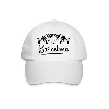 Barcelona - Baseballkappe - Weiß/Weiß - Vorne