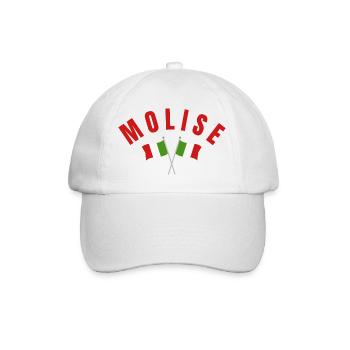 Molise Crossed Italian Flags - Baseball Cap - white/white - Front