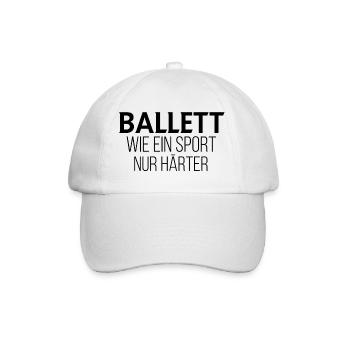 Ballett lustig - Baseballkappe - Weiß/Weiß - Vorne