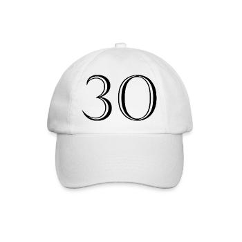30. 30 YEARS. 30th ANNIVERSARY. 30 YEARS ANNIVERSARY. - Baseball Cap - white/white - Front