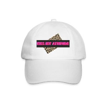 Kiss My Attitude - Baseball Cap - white/white - Front