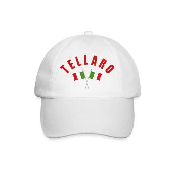 Croix du drapeau italien de Tellaro - Casquette classique - blanc/blanc - Devant