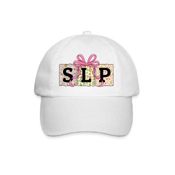 SLP Sprachtherapie Sprachtherapie - Baseballkappe - Weiß/Weiß - Vorne