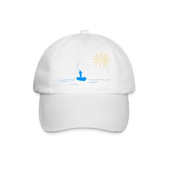 Pêche Pêcheur Nature du lac Angler - Casquette classique - blanc/blanc - Devant