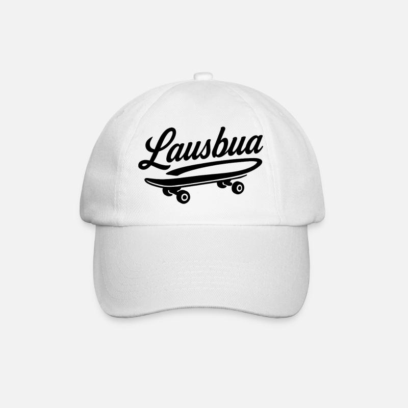 Lausbua - Baseballkappe - Weiß/Weiß