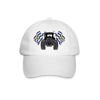 Zeeland_Tractor_Pride - Baseball Cap - white/white - Front