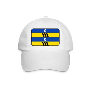 Ameland Flag Logo – Island Wear - Baseball Cap - white/white - Front