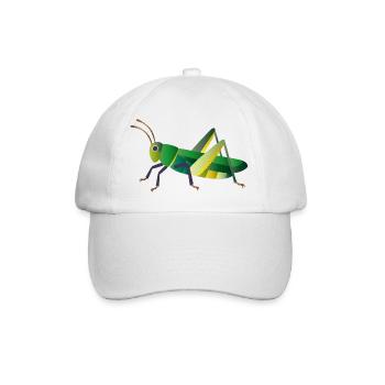 Style nature sauterelle verte - Casquette classique - blanc/blanc - Devant