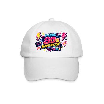 Énergie pure des années 80 - Casquette classique - blanc/blanc - Devant