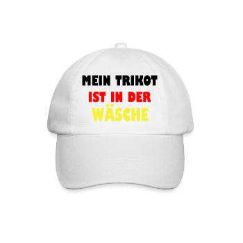 Mein Trikot ist in der Wäsche - Baseballkappe - Weiß/Weiß - Vorne