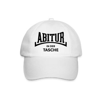 Abitur – In Der Tasche (Abiturient Abi Konkav B) - Baseballkappe - Weiß/Weiß - Vorne
