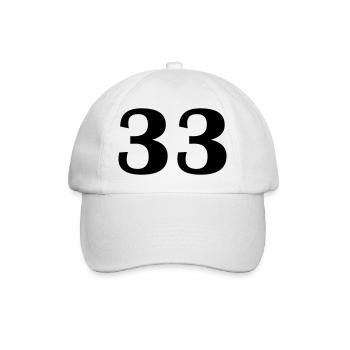 33 - Baseball Cap - white/white - Front