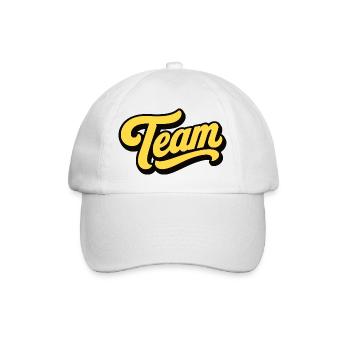 Team - Basebollkeps - vit/vit - Fram