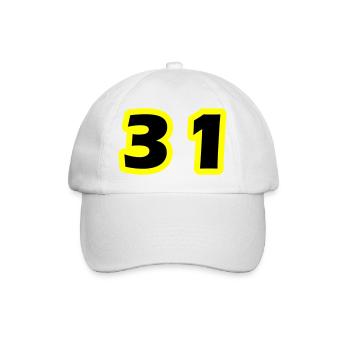 Symbole du chiffre 31 - Casquette classique - blanc/blanc - Devant
