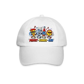 Pizza au fromage, amateur de bière, voyage de vacances, musique - Casquette classique - blanc/blanc - Devant