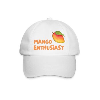Mango Enthusiast Graphic - Baseballkappe - Weiß/Weiß - Vorne