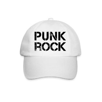 Punkrock-Logo - Baseballkappe - Weiß/Weiß - Vorne
