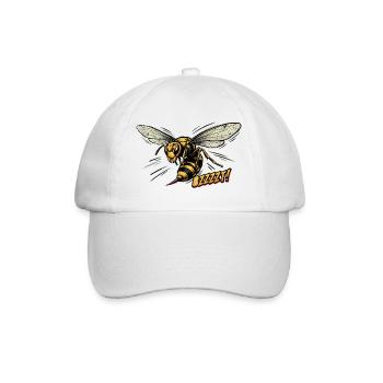 Retro-Stil-Wespe - Baseballkappe - Weiß/Weiß - Vorne