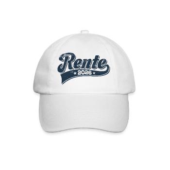 Pension 2026 - Retirement - Pension - Baseball Cap - white/white - Front